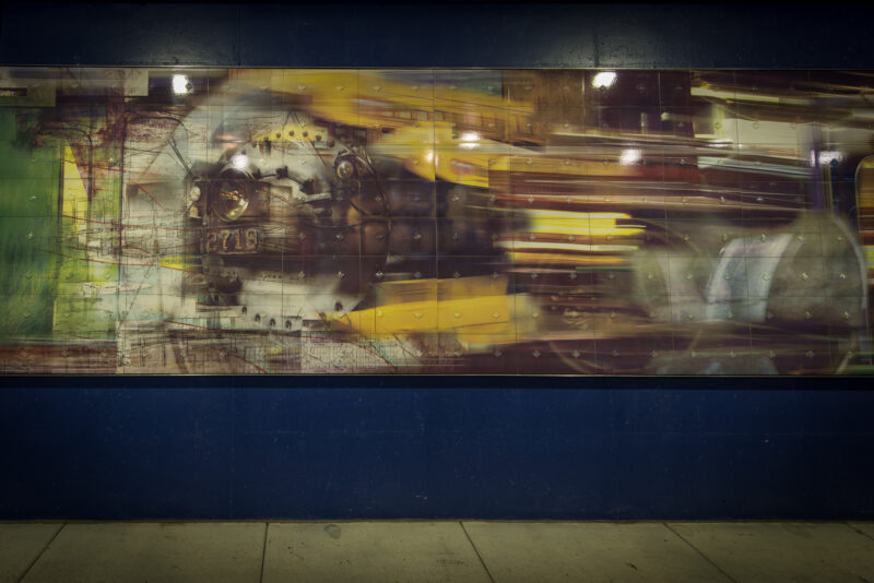 Public art, Trainscape Mural