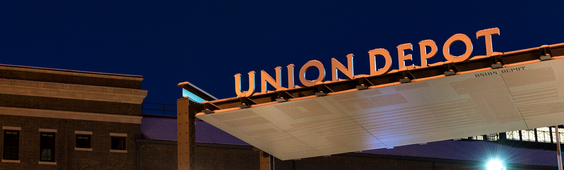 Union Depot outdoor sign
