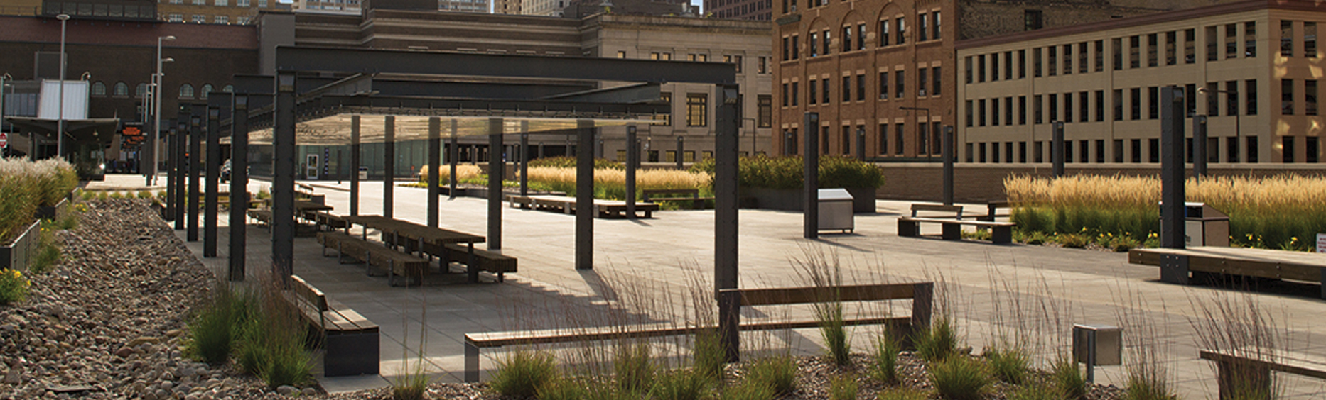 Outside photo of Union Depot's East Plaza