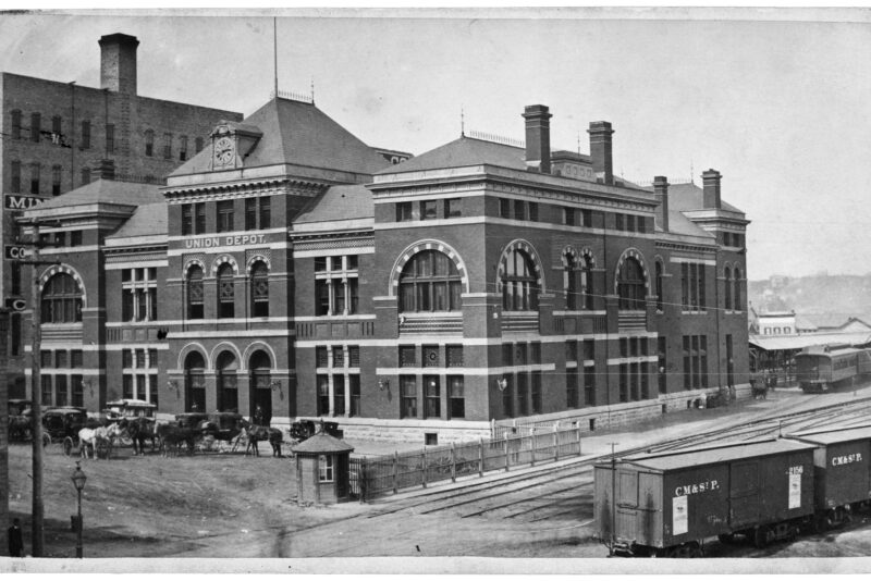 Historic photo of Union Depot outside