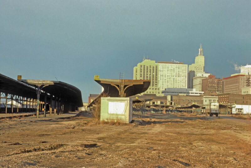 Train platform from the 70s