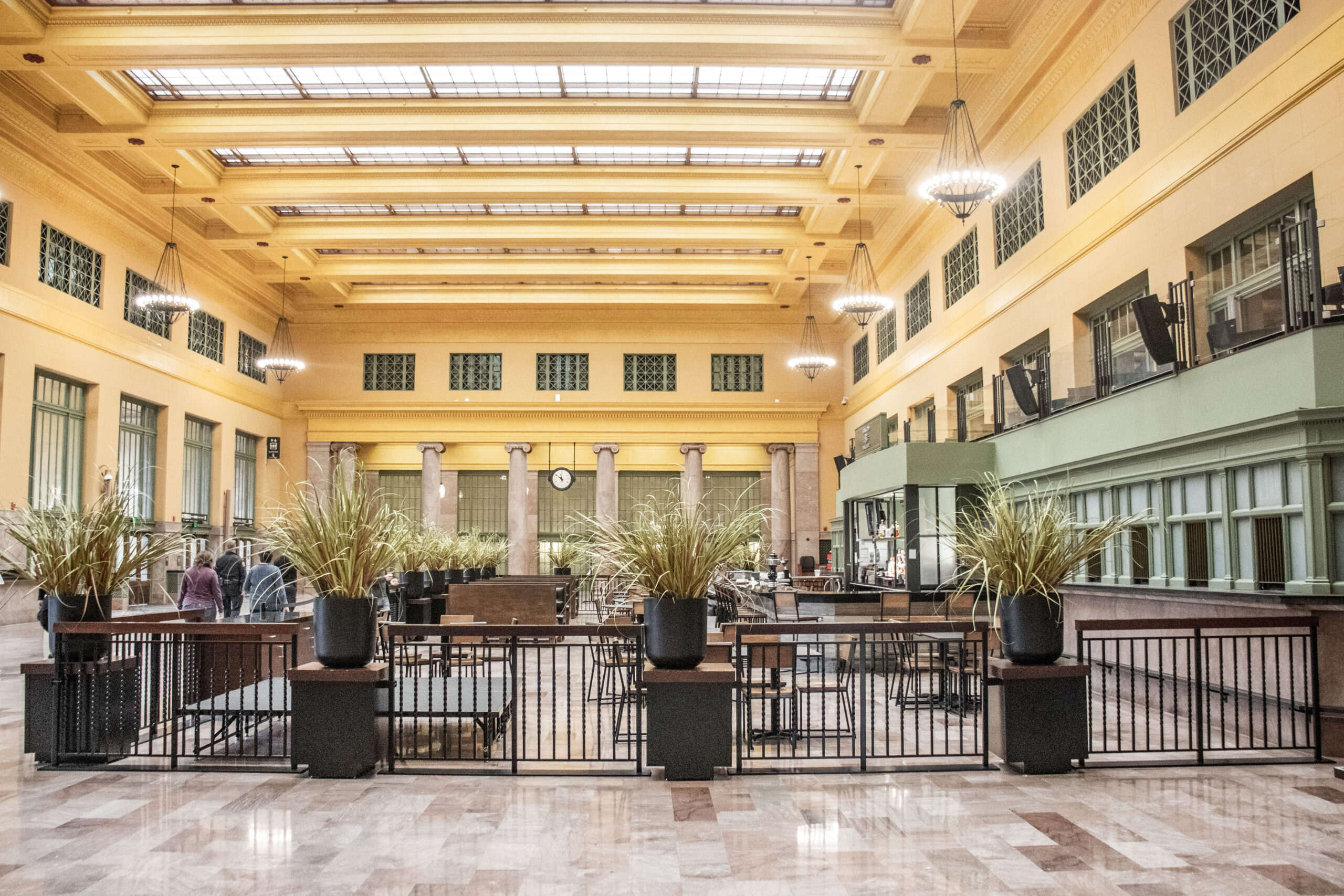 Dining area inside Union Depot