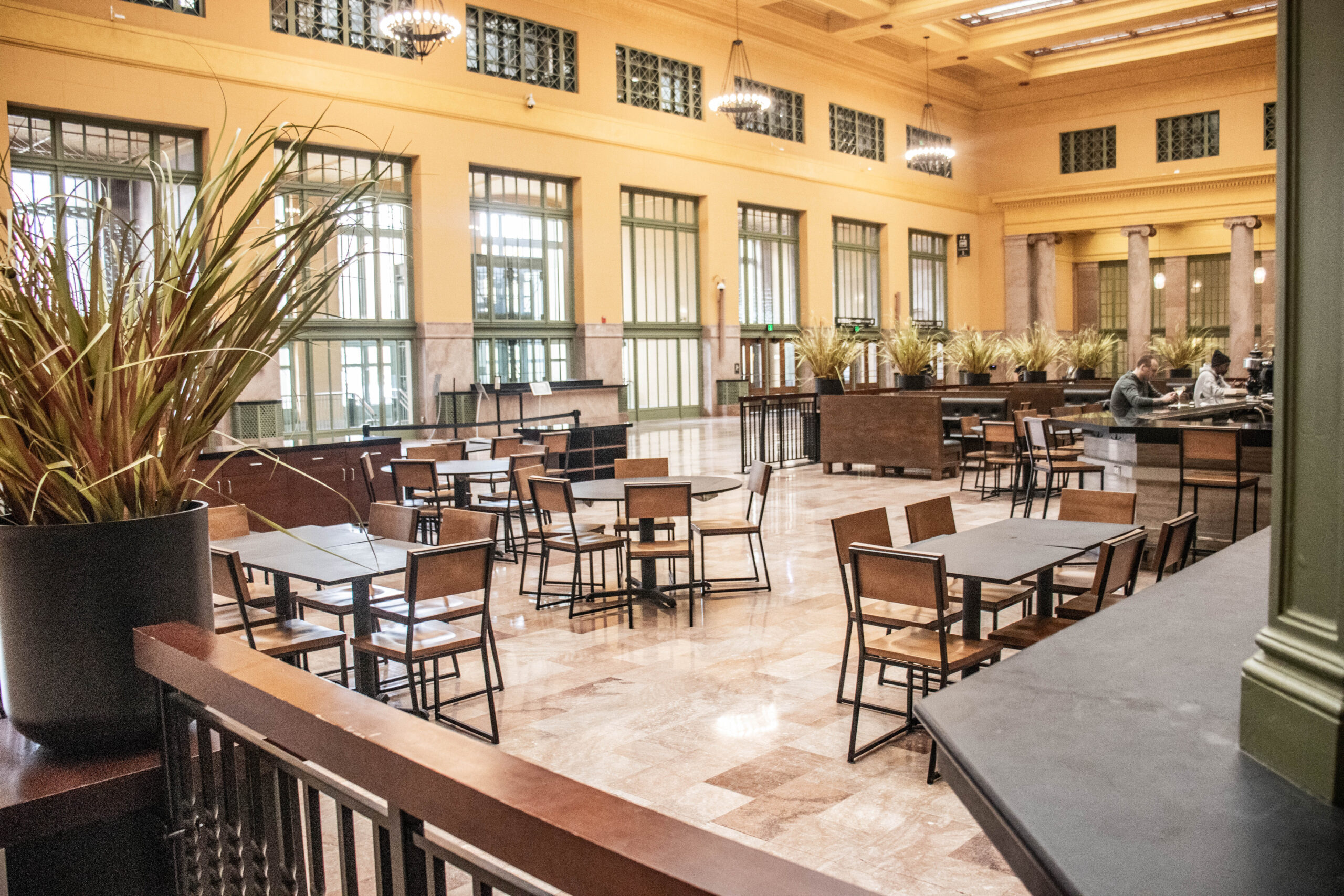 Dining area inside Union Depot