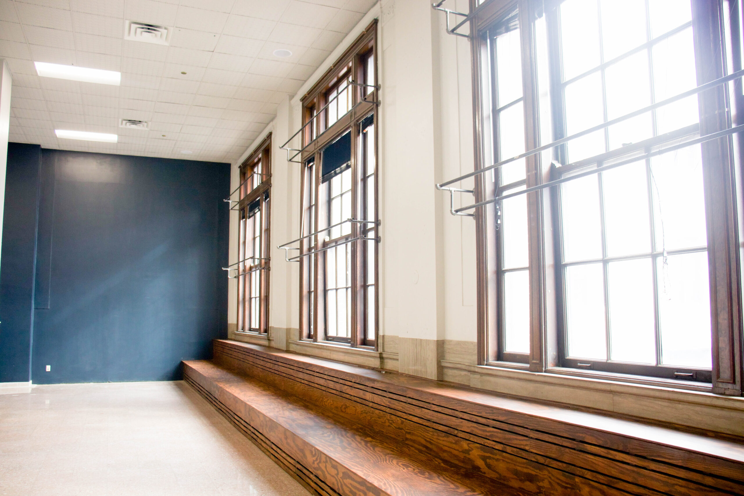 Interior windows in Union Depot Suite 160