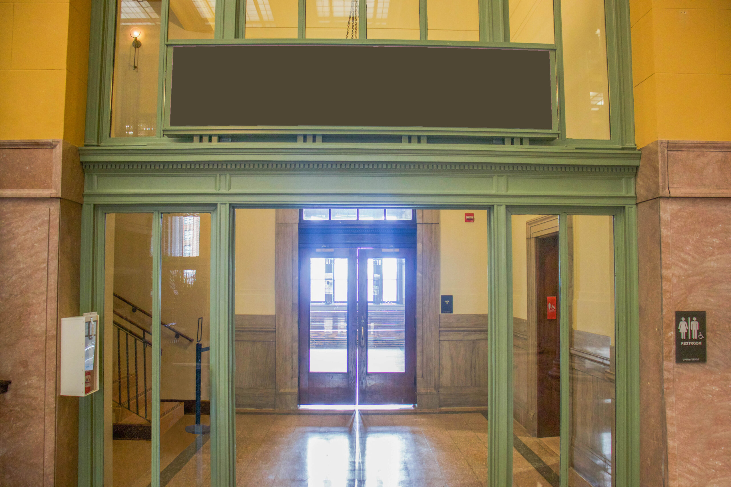 Front entrance to Suite 160 at Union Depot