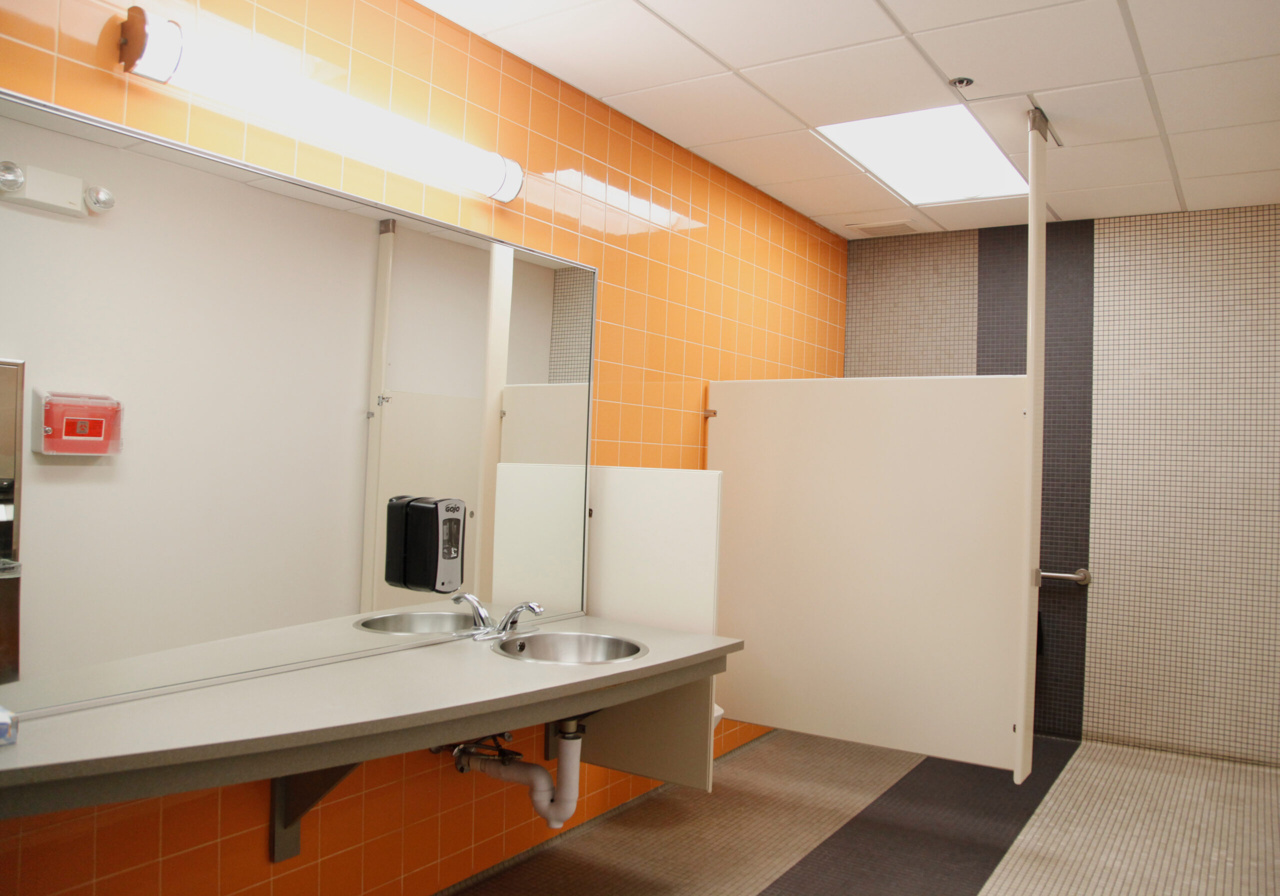 Interior of bathroom at Union Depot