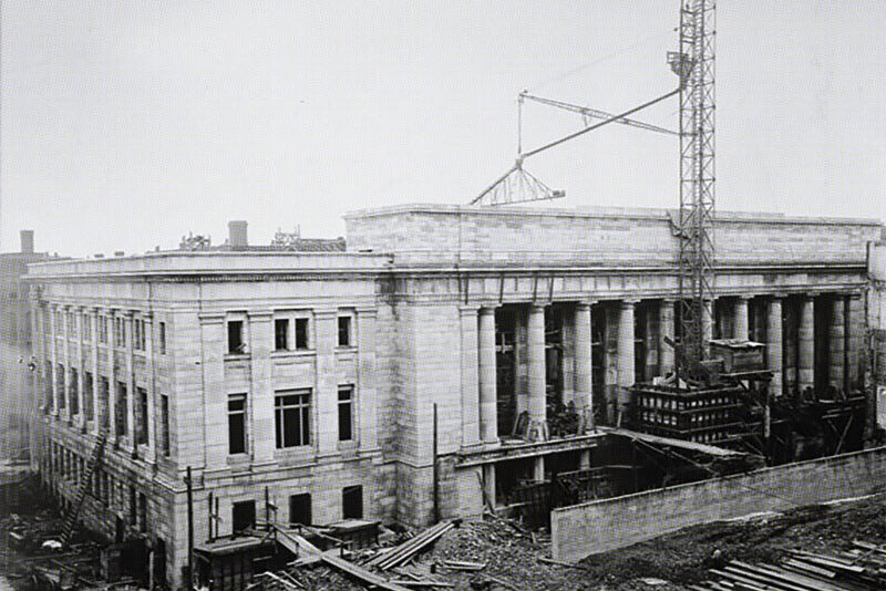 Union Depot being constructed